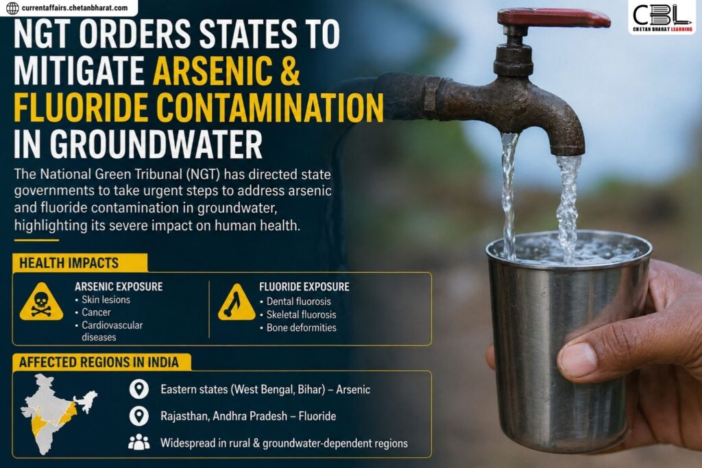 NGT orders states to address arsenic and fluoride contamination in groundwater in India