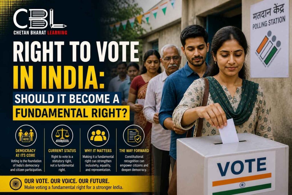 People voting in India at polling station showing right to vote and democratic participation with ballot box