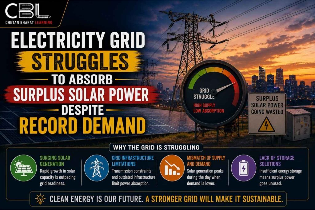 Electricity Grid Struggles to Absorb Surplus Solar Power Despite Record Demand