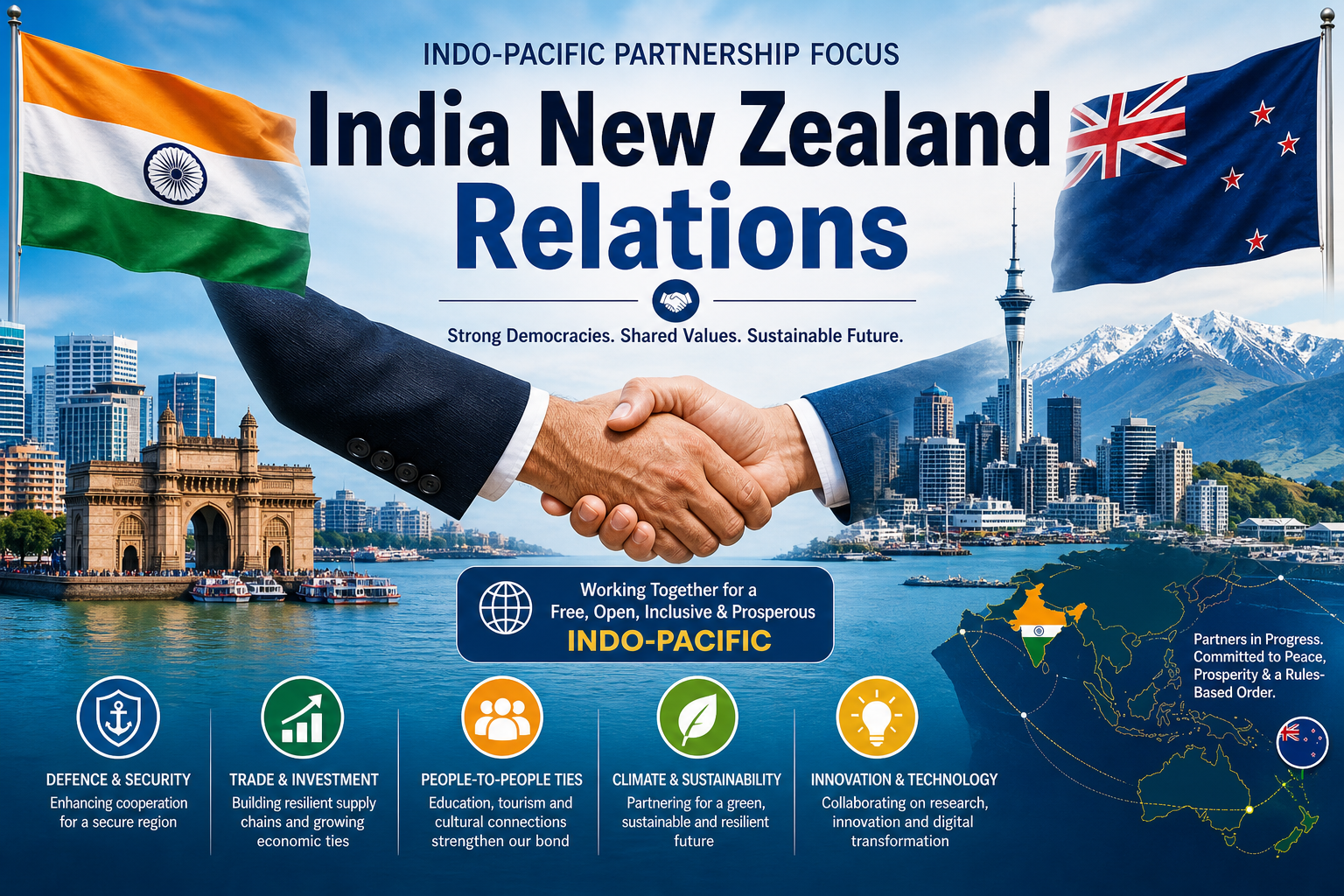 India New Zealand Relations: Indo-Pacific Partnership