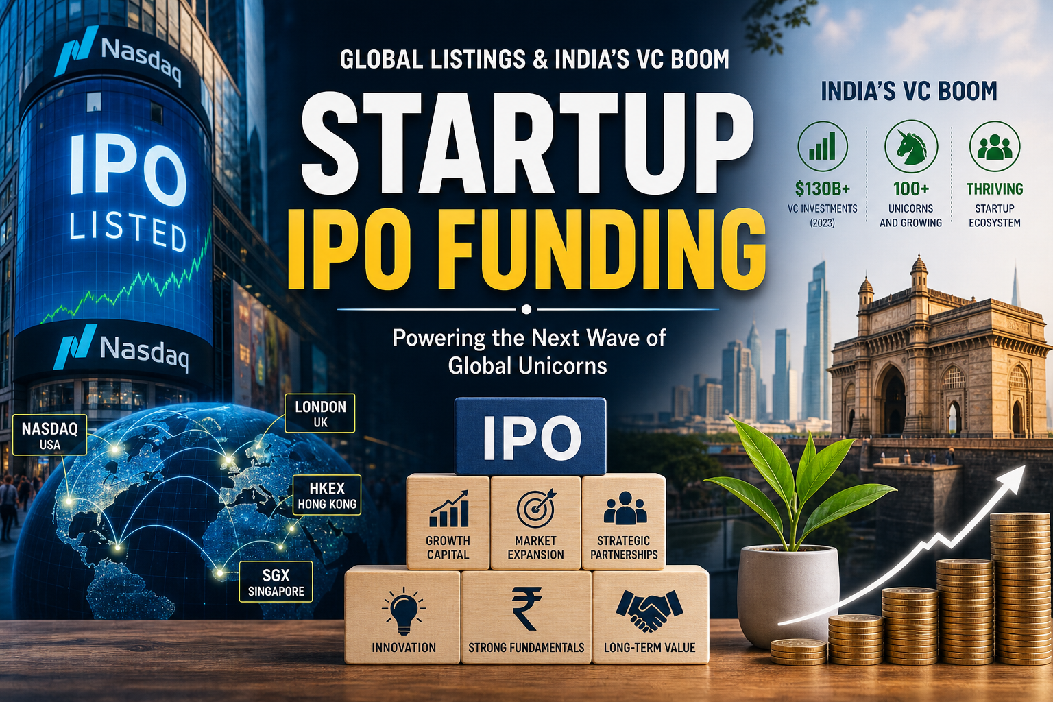 Startup IPO Funding: Global Listings and India’s VC Boom