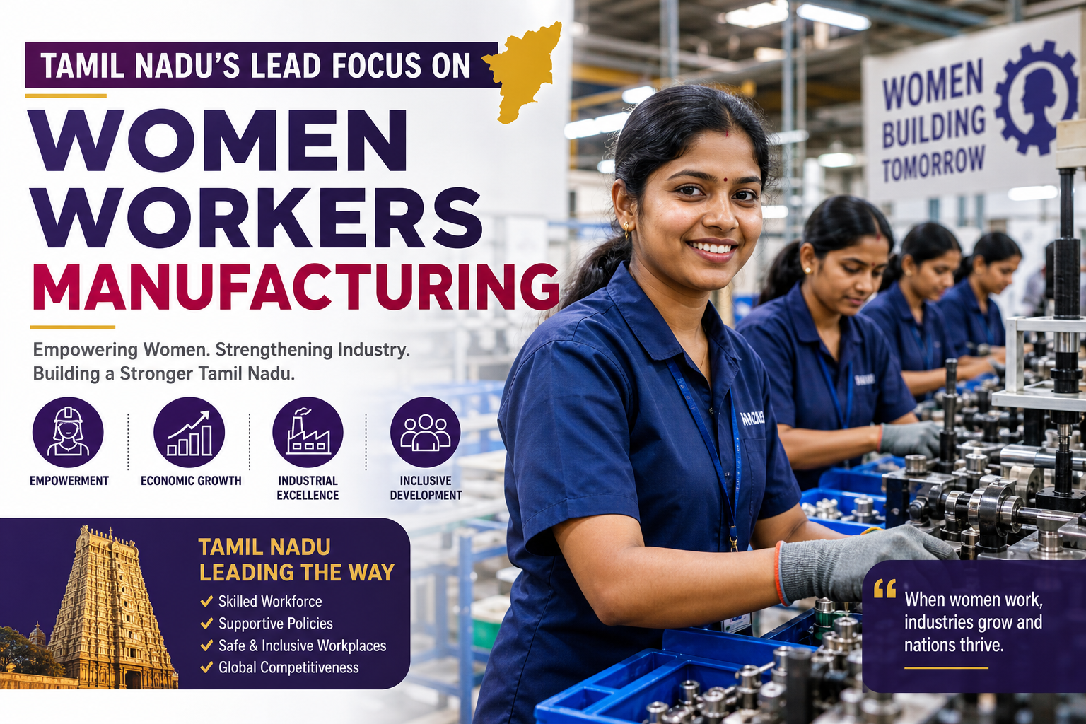 Women Workers Manufacturing: Tamil Nadu’s Lead