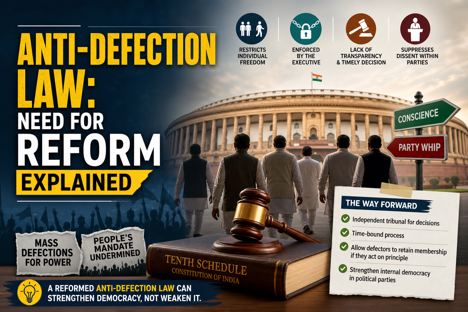 Anti-Defection Law: Need for Reform Explained