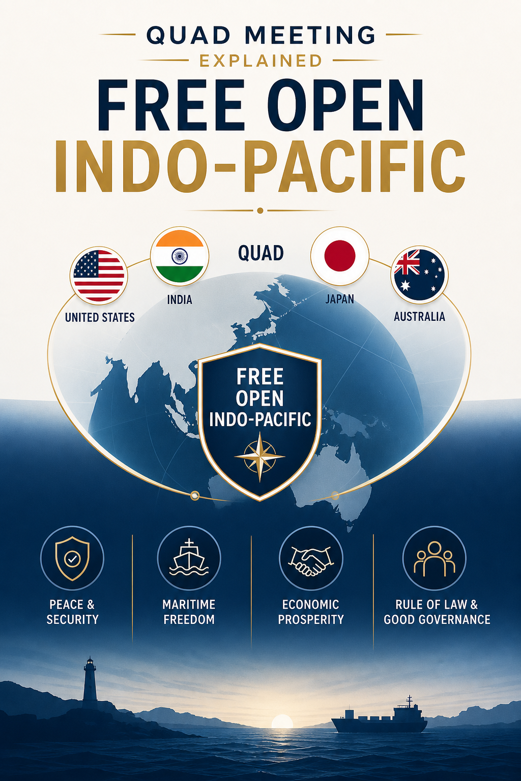 Free Open Indo-Pacific: Quad Meeting Explained