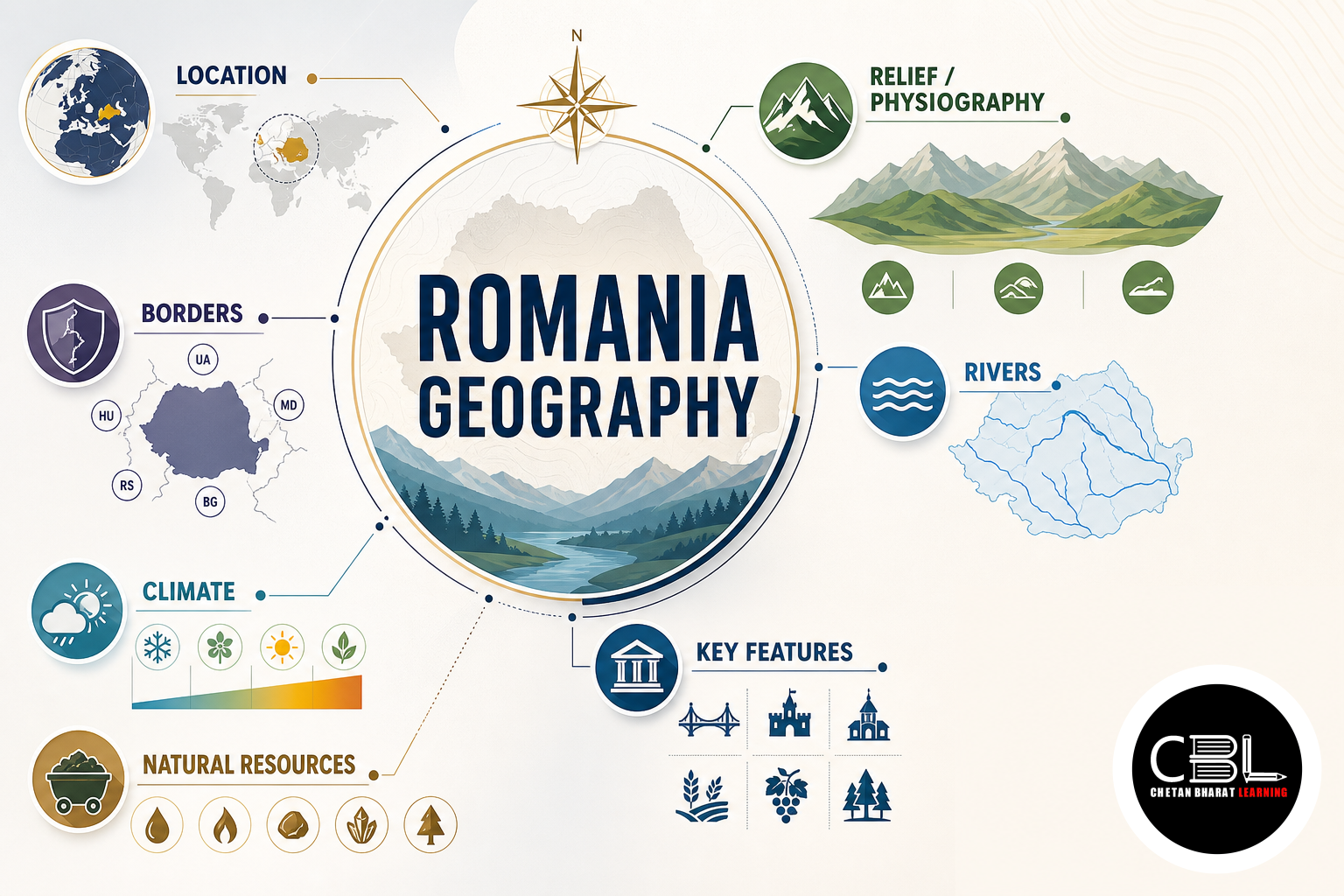 Romania Geography: Location and Key Features for UPSC