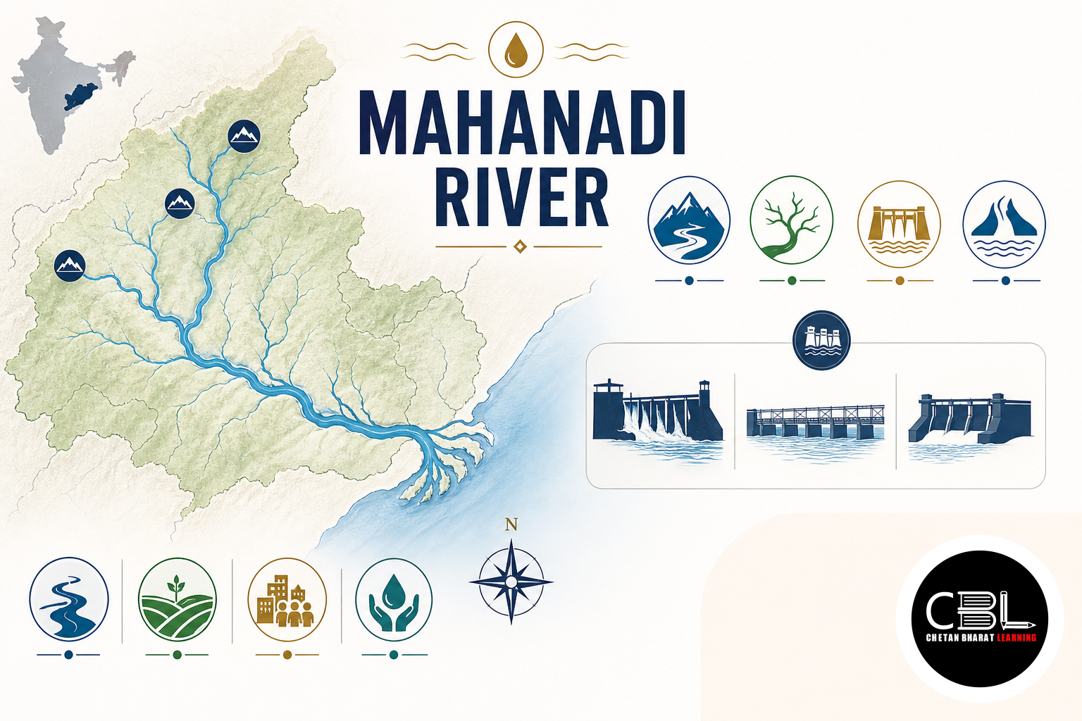 Mahanadi River: Key Geography Facts for UPSC