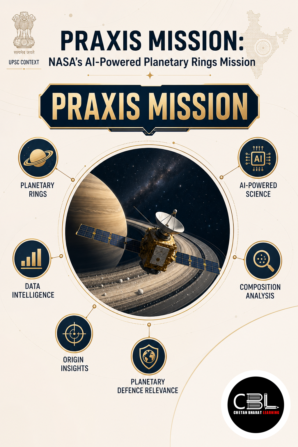 PRAXIS Mission: NASA’s AI-Powered Planetary Rings Mission