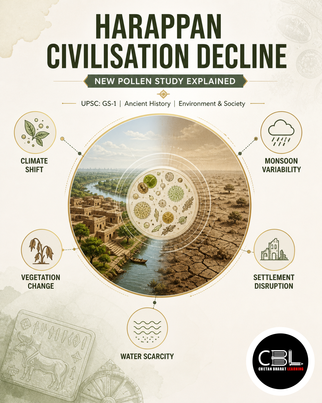 Harappan Civilisation Decline: New Pollen Study Explained