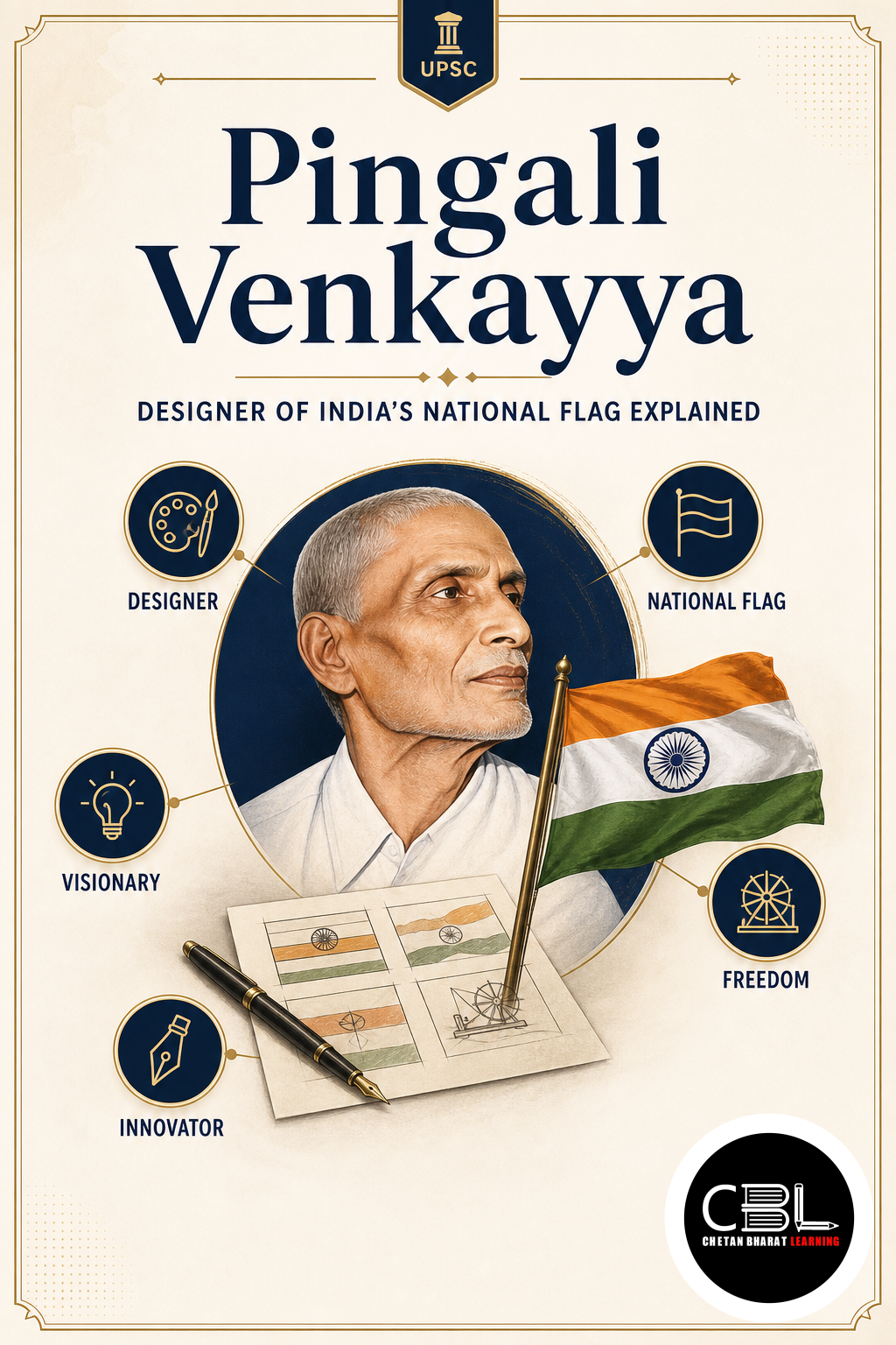 Pingali Venkayya explained for UPSC aspirants