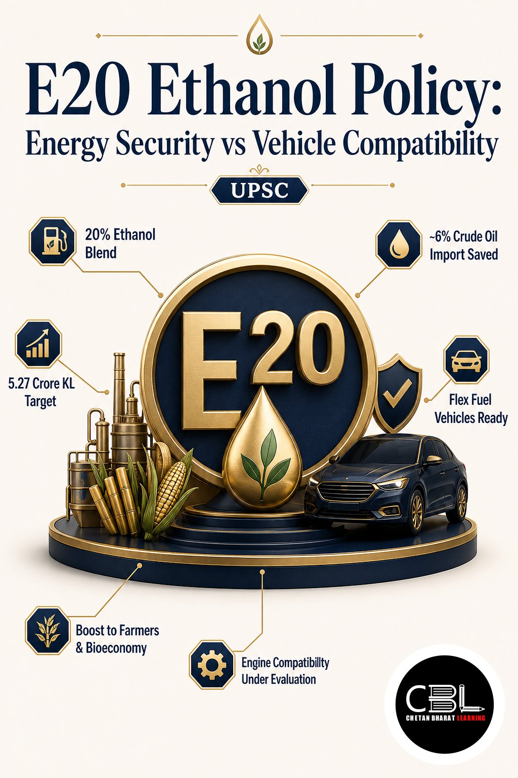 E20 Ethanol Policy: Energy Security vs Vehicle Compatibility