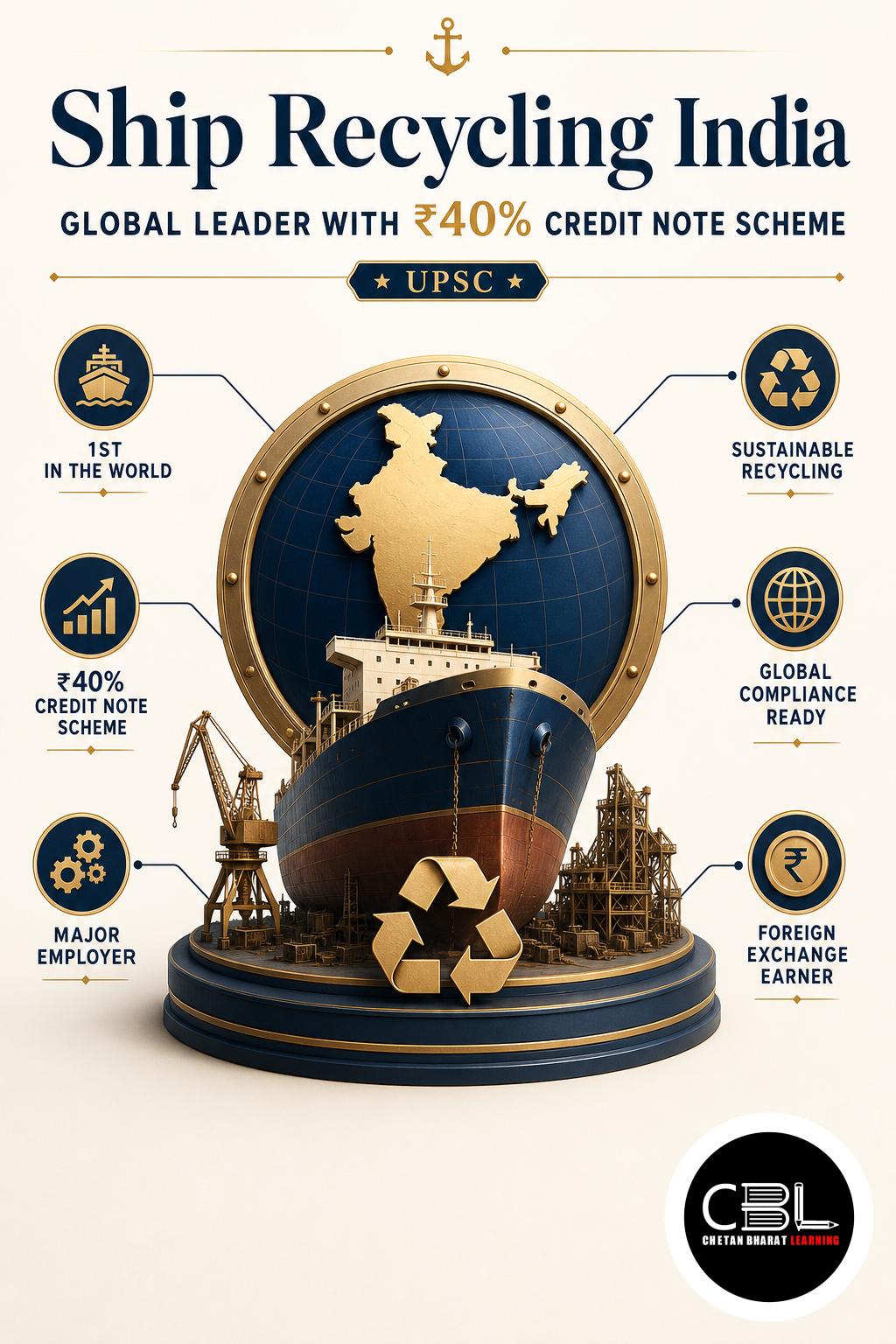 Ship Recycling India: Global Leader with ₹40% Credit Note Scheme