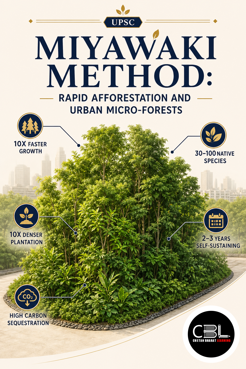 Miyawaki Method: Rapid Afforestation and Urban Micro-Forests