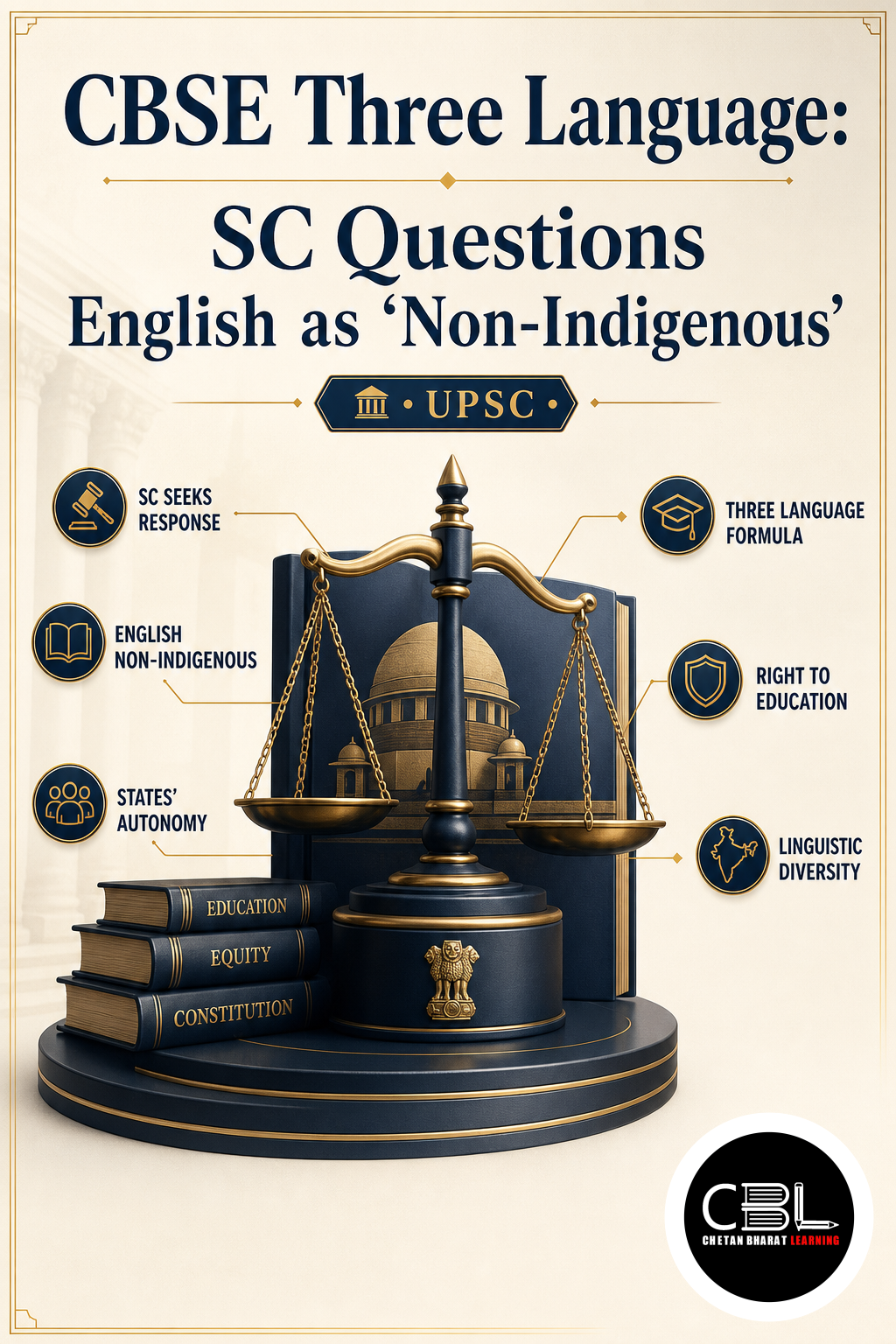 CBSE Three Language: SC Questions English as ‘Non-Indigenous’
