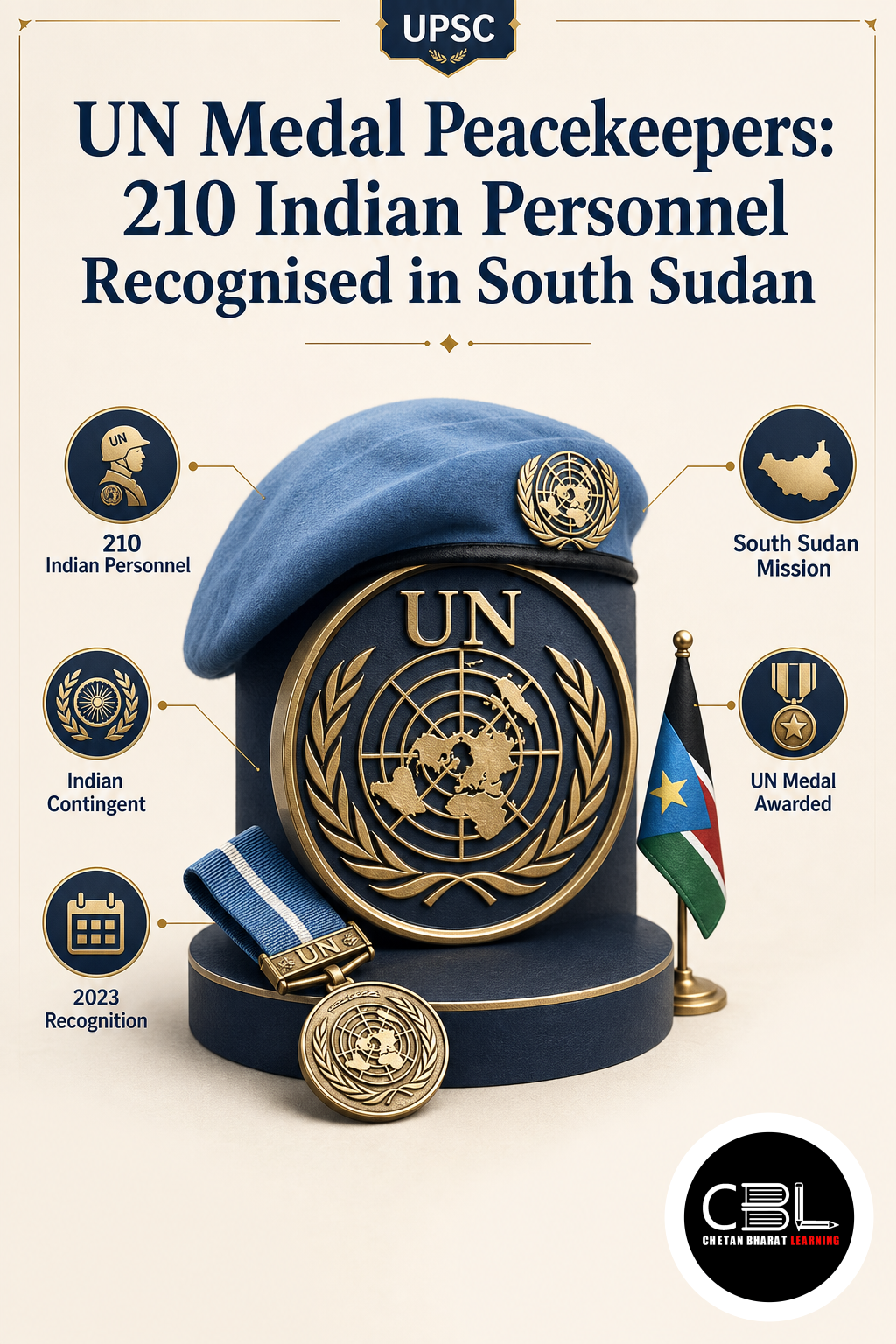 UN Medal Peacekeepers: 210 Indian Personnel Recognised in South Sudan