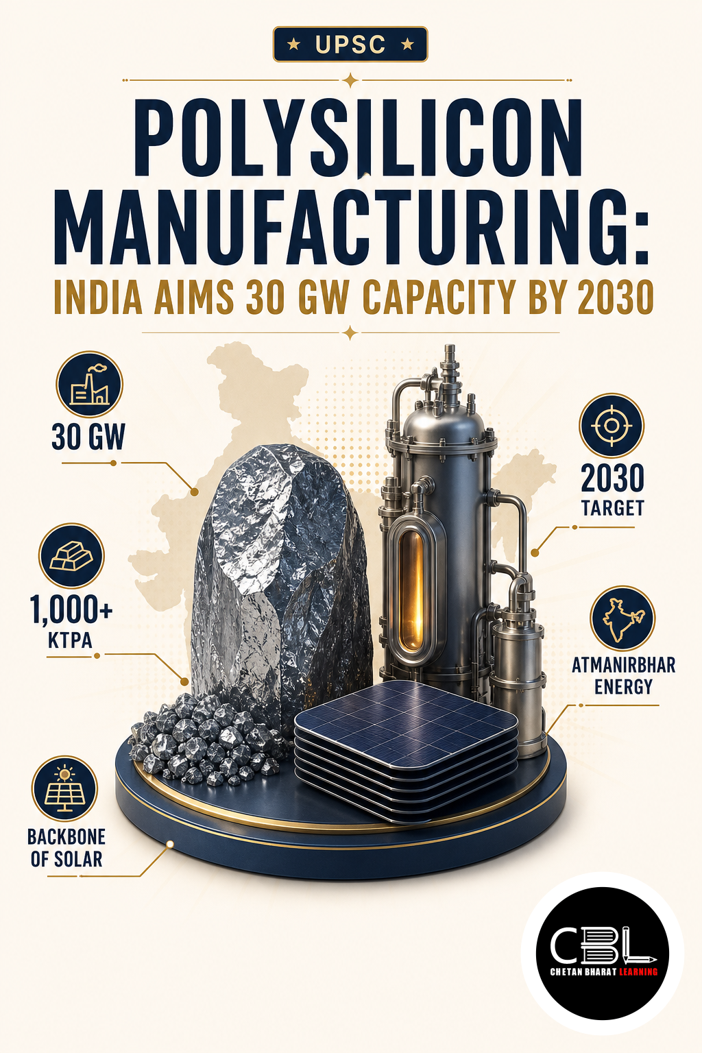 polysilicon manufacturing explained for UPSC aspirants