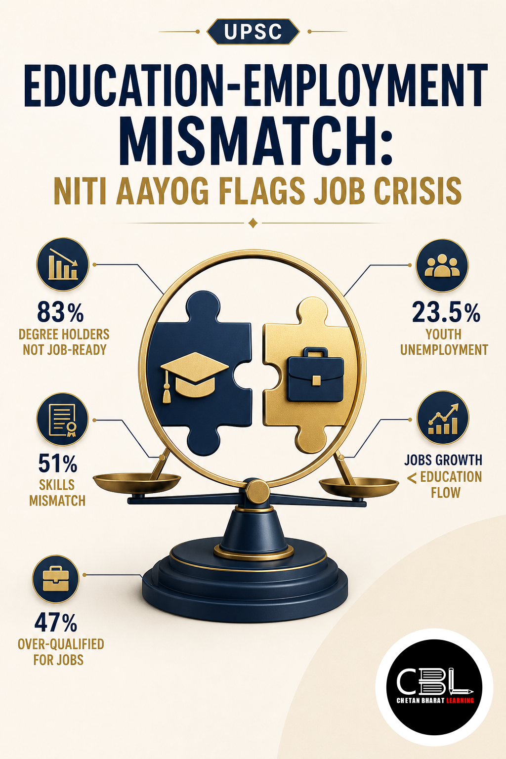 education-employment mismatch explained for UPSC aspirants