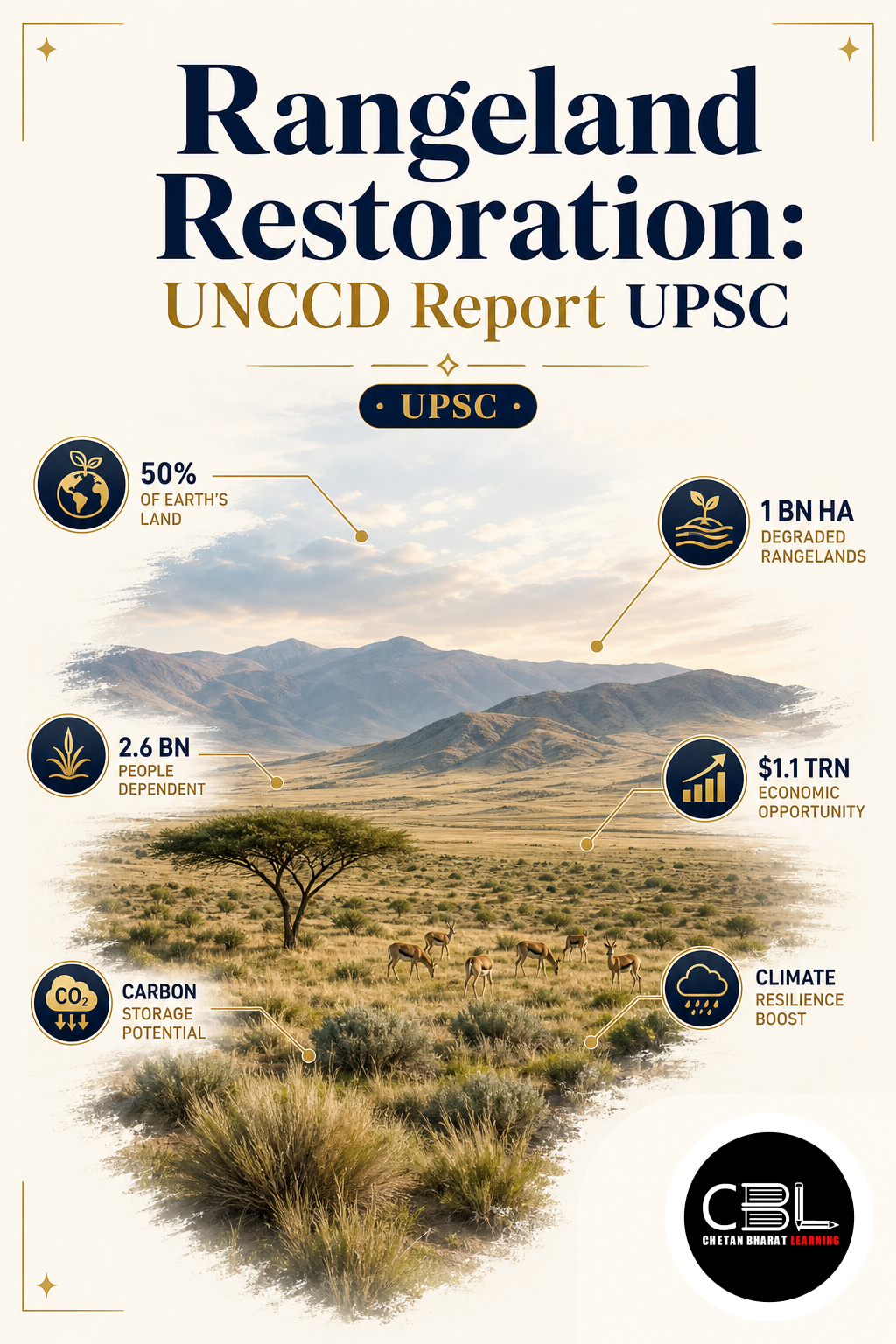 Rangeland Restoration: UNCCD Report UPSC