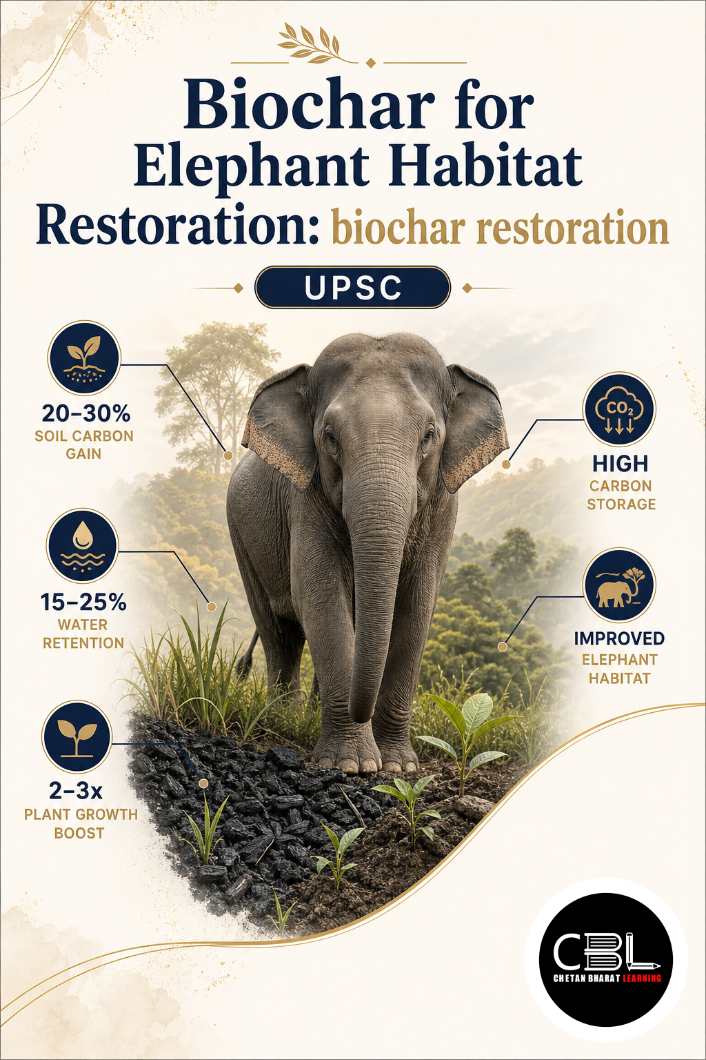 biochar restoration explained for UPSC aspirants