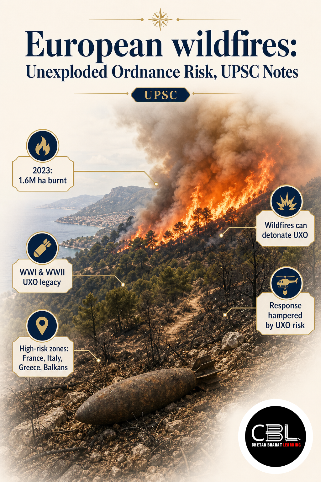European wildfires explained for UPSC aspirants