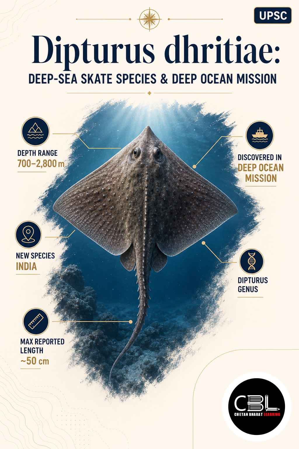 Dipturus dhritiae: Deep-Sea Skate Species & Deep Ocean Mission