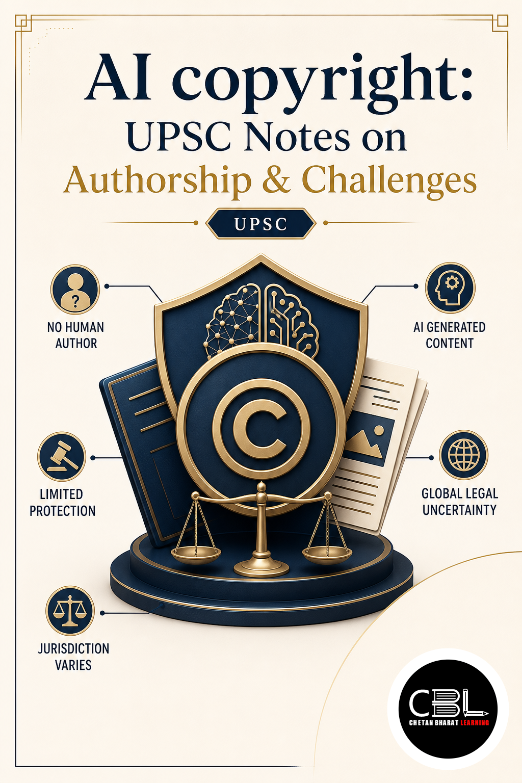 AI Copyright: UPSC Notes on Authorship & Challenges