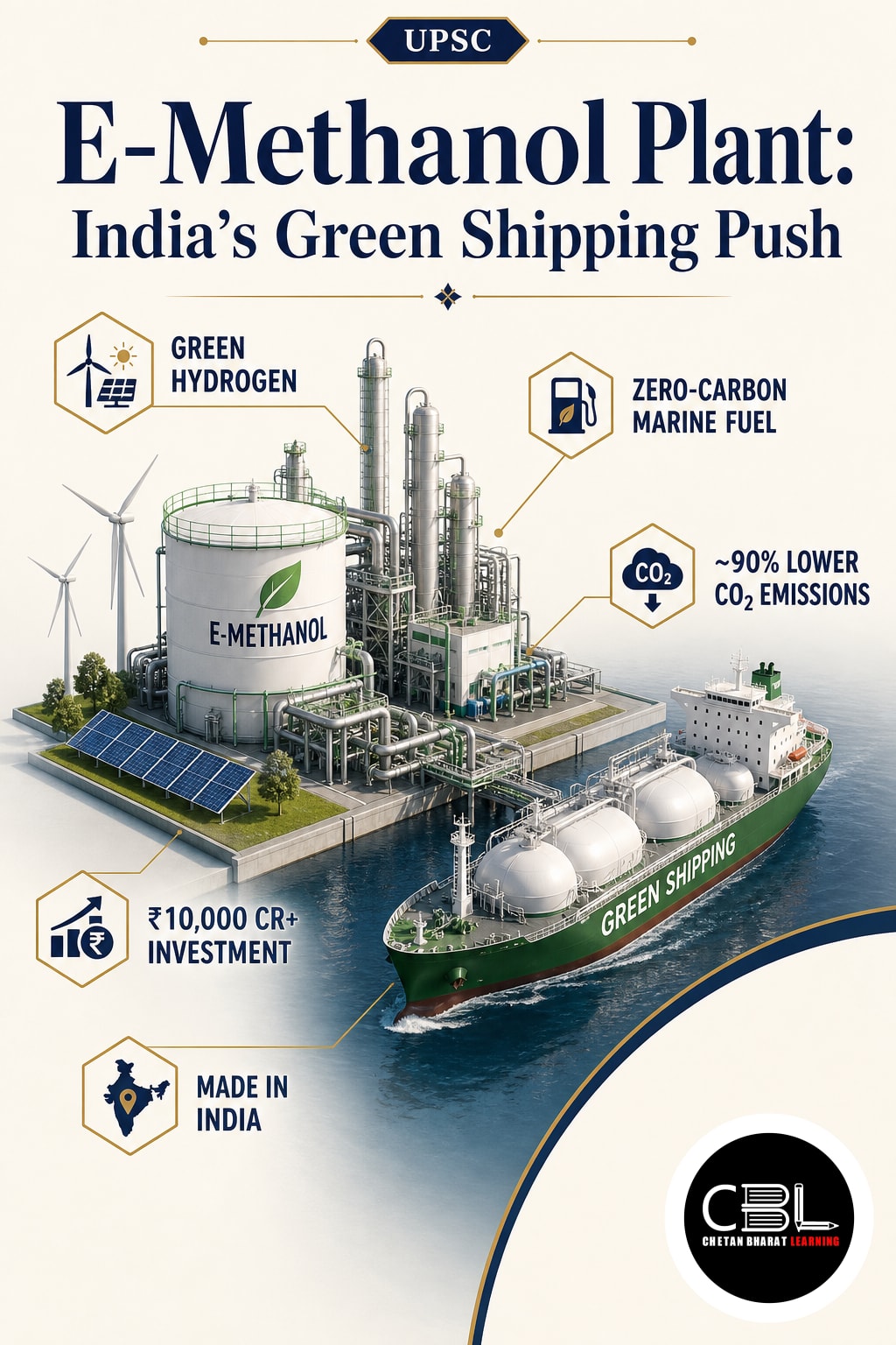 E-Methanol Plant: India’s Green Shipping Push