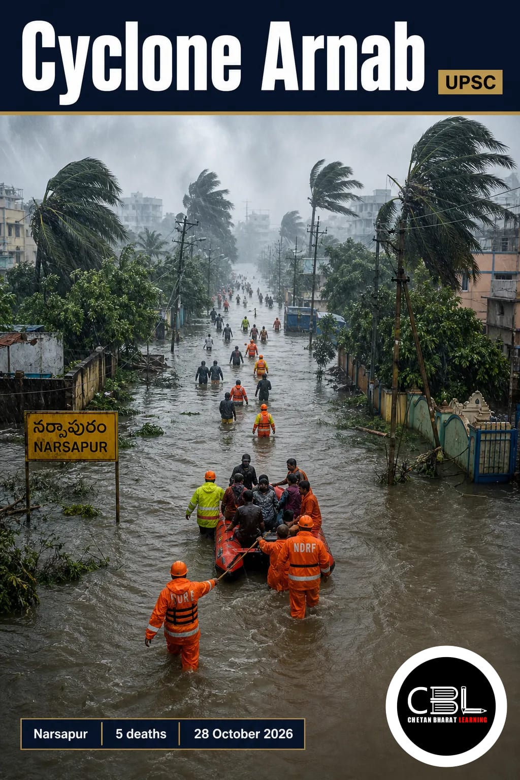 Cyclone Arnab: Andhra Landfall and UPSC Facts