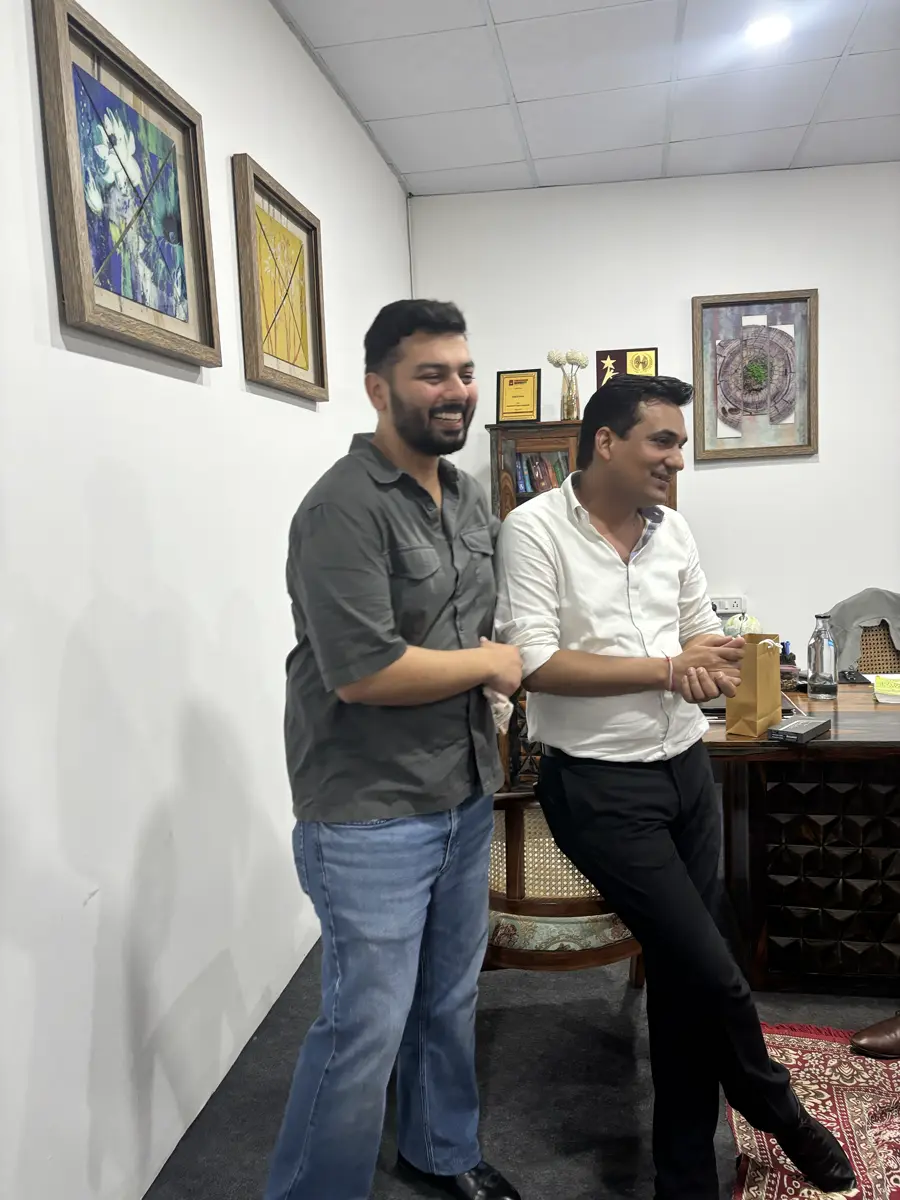 Aman Aloon with Chetan Sir