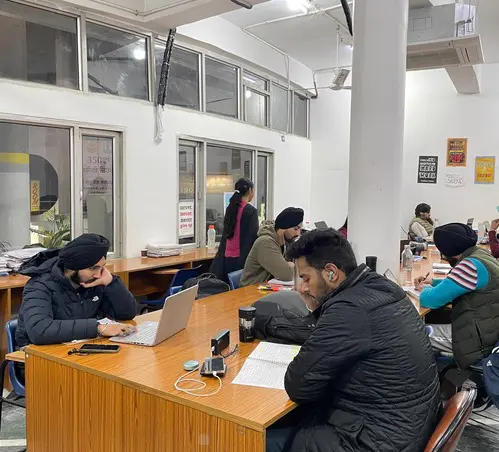 Students studying at CBL