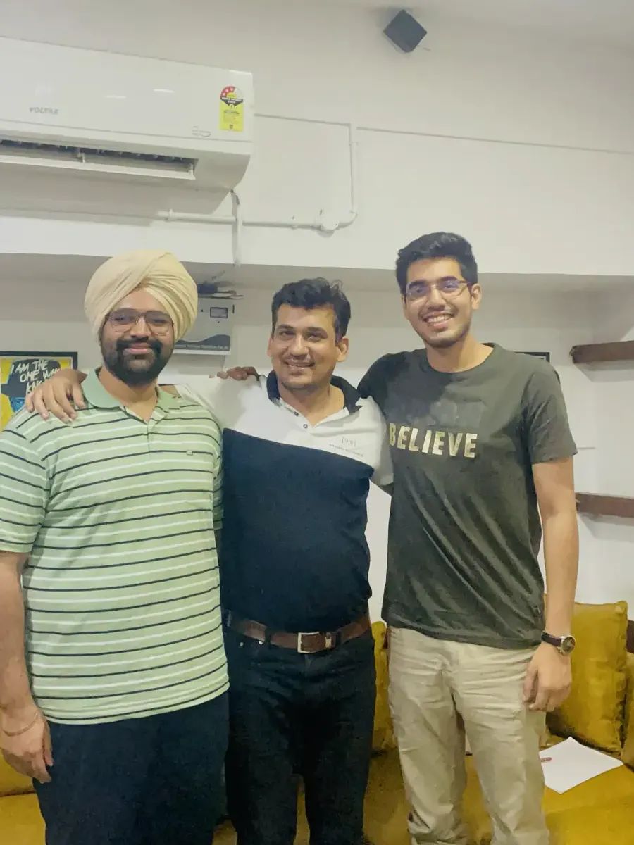 Sumer Singh Virk, Chetan Sir and Aditya Sharma