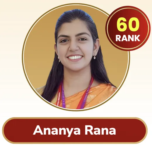 Ananya Rana, AIR 60