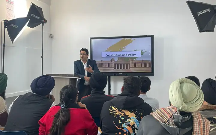A live UPSC class at CBL