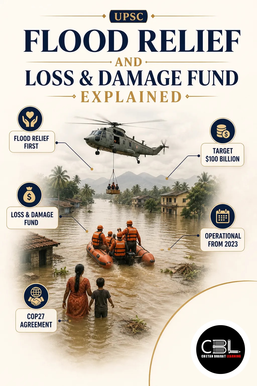 flood relief explained for UPSC aspirants