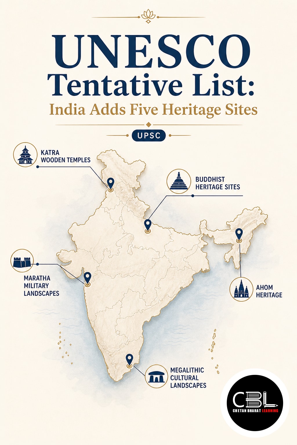 UNESCO Tentative List: India Adds Five Heritage Sites