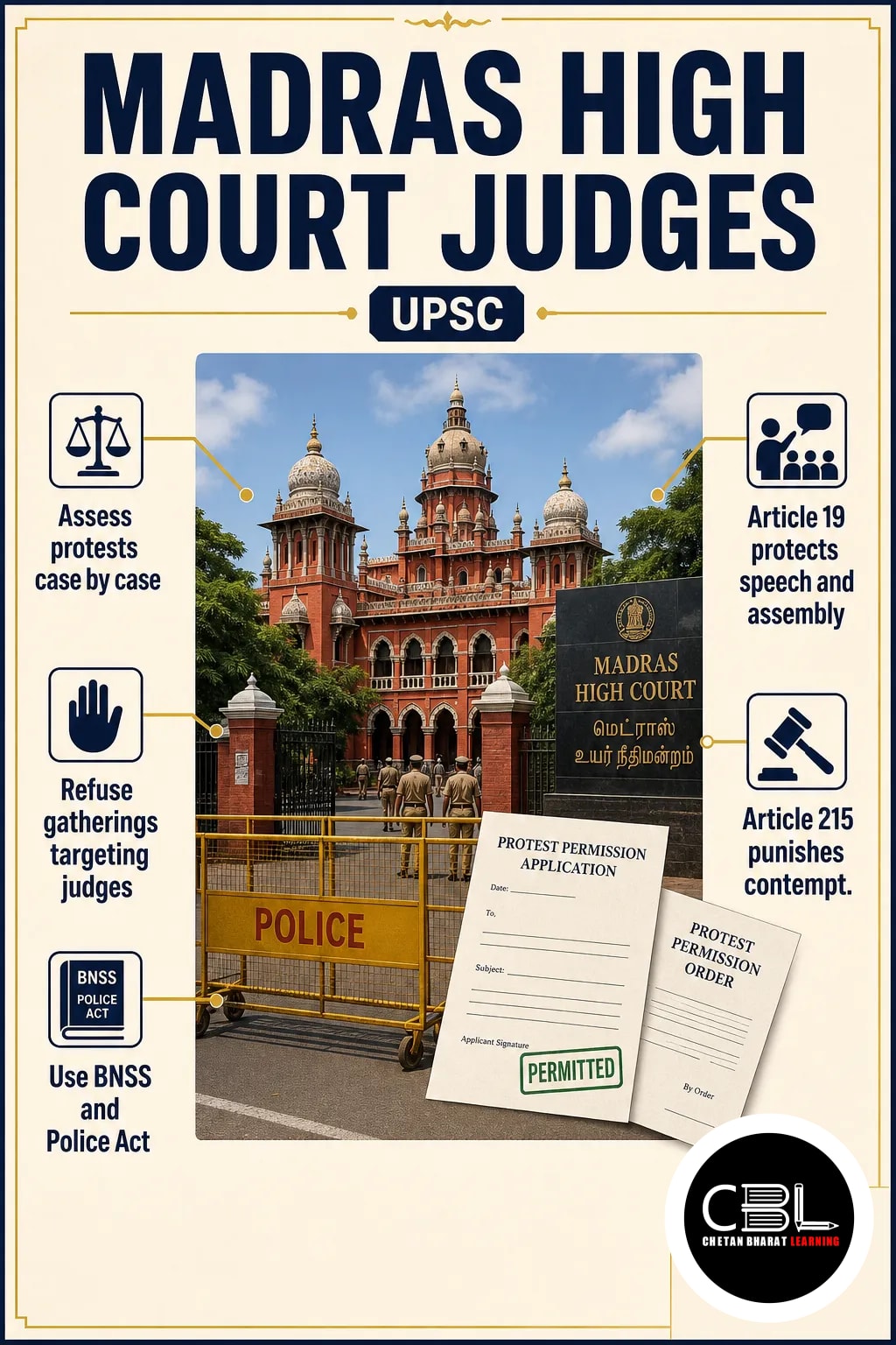 Madras High Court Judges: Protest Order for UPSC